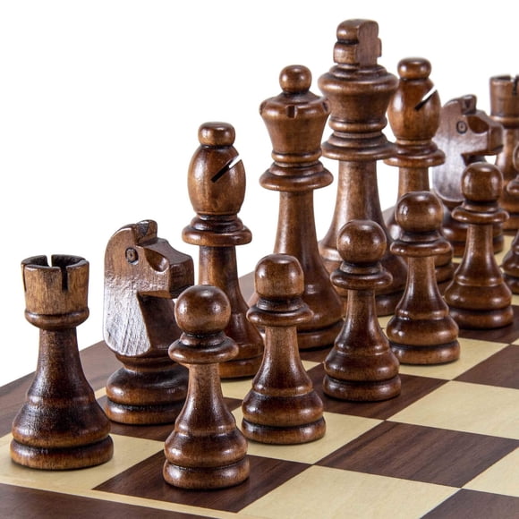 Chess Pieces Tournament Staunton Wood King De 3 5 Pulgadas