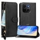 thumbnail image 3 of FOXDOCK Funda Tipo Cartera para Realme P4 Cuero PU con Cremallera y Correa de Muñeca, Ranuras para Tarjetas, Soporte Plegable, Cierre Magnético, 3 of 5