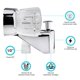 thumbnail image 2 of Grifo Dura Faucet DF-SA110A-CP para Ducha y Bañera con Desviador, 2 of 7