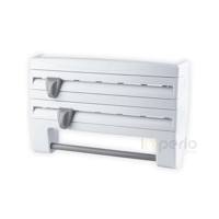 Genérico - Porta Rollos De Cocina 4 En 1 Dispensador De Aluminio Papel Y Especias