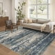 thumbnail image 1 of Alfombra Art&Tuft de 152 x 274 cm, lavable y antideslizante, color azul marino, 1 of 9