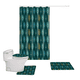 thumbnail image 2 of Set Juego De Baño Con Cortina Cubre Inodoro 4 Piezas, 2 of 4