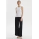 thumbnail image 4 of Polera Peto Mujer Básico Liso Rib Blanco, 4 of 4