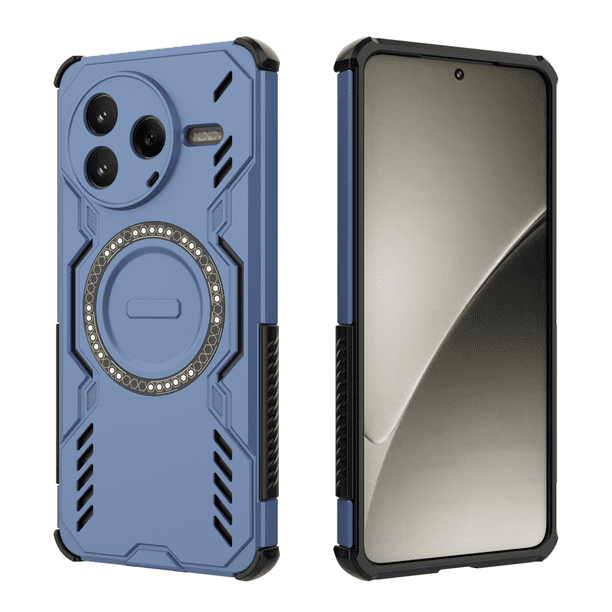 Funda FOXDOCK para Xiaomi Poco F7 Pro , magnética, resistente a golpes, con soporte, unisex, carga inalámbrica