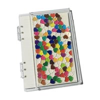 Magideal - Cuaderno De Diario De Páginas Sueltas, Cuaderno Acrílico, Hojas De Repuesto, Papelería Artesanal, 6 Agujeros Para Dibujo En Casa, Estudiantes, Escuela Corazón A5