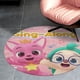 thumbnail image 4 of Alfombra Redonda Pinkfong Felpa Coral 60cm, 4 of 6