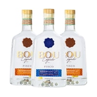 Bou Legado - Mix 3 Piscos Reservados 40° Moscatel Y Pedro Jimenez