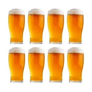 Allegra - Pack 8 Vasos Cerveceros Vidrio Modelo Amberes 560Ml