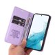 thumbnail image 3 of Funda Billetera de Cuero para Samsung Galaxy S22 con Tarjetero y Soporte - Tapa Magnética Morado, 3 of 6