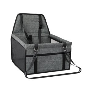 Ioensy - Asiento De Coche Para Perros Cómodo Asiento De Seguridad Portátil Para Perros Gatos Suministros Para Mascotas Gris Oscuro