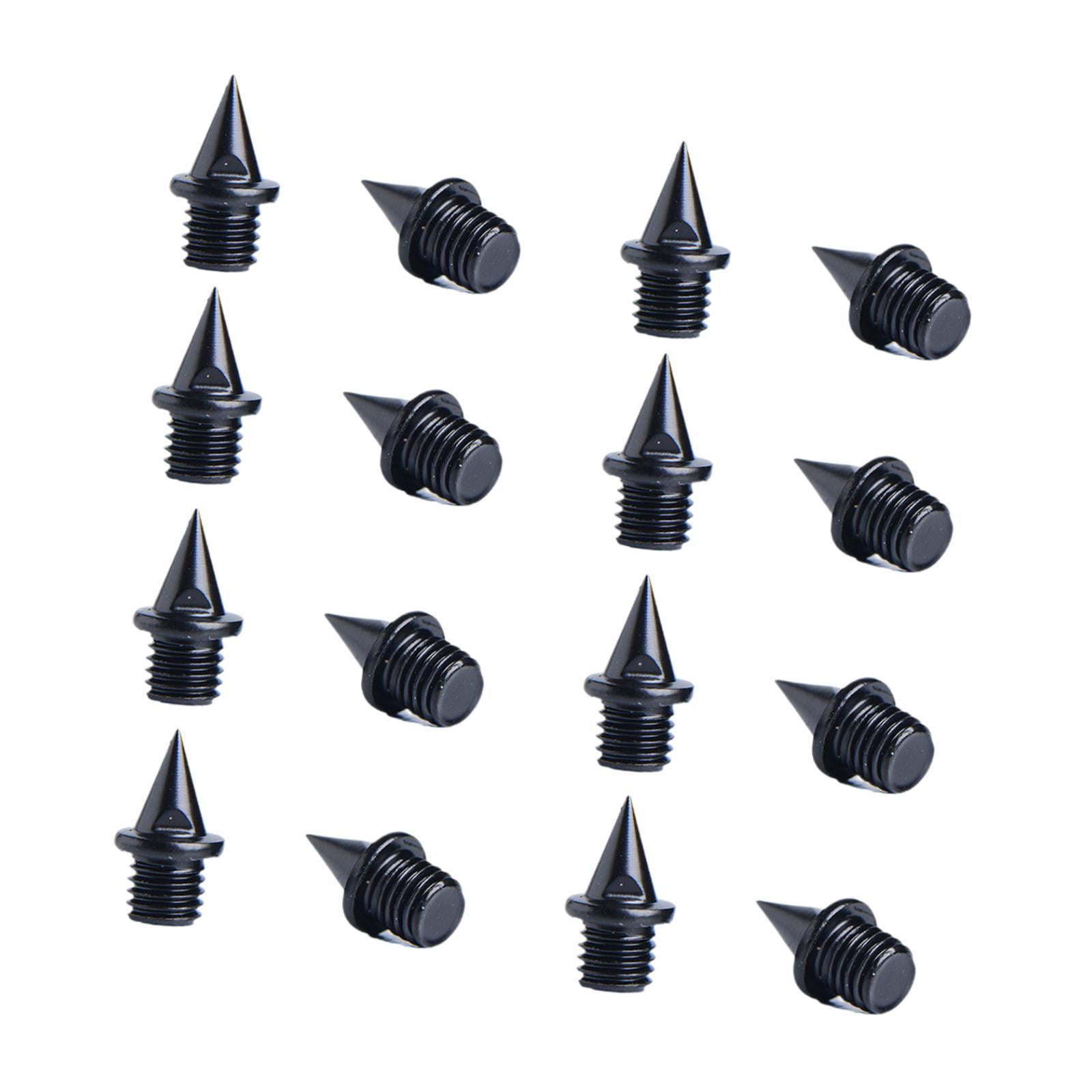 Ioensy - 16x Tacos De Repuesto Para Zapatillas De Atletismo De 7 Mm Para Jogging Escalada Competición Negro