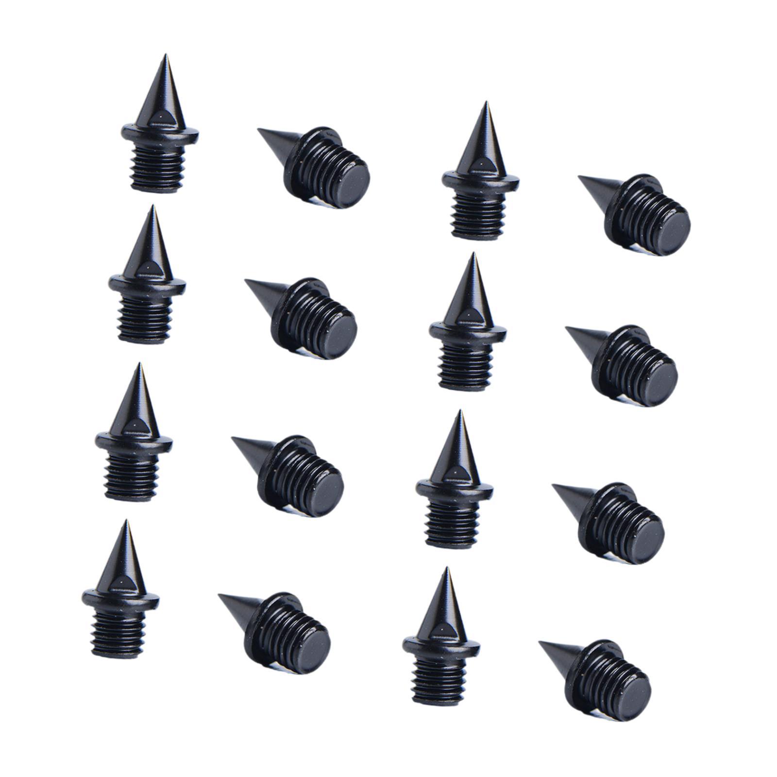 Ioensy - 16X Tacos De Repuesto Para Zapatillas De Atletismo De 7 Mm Para Jogging Escalada Competición Negro