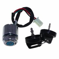 Magideal - Interruptor De Llave De Encendido Genérico, Conjunto De Interruptor De Arranque De 4 Cables, Universal, Fácil De Instalar, Para Motocicleta Scooter Go