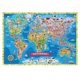 thumbnail image 2 of Póster de mapa del mundo para niños Hambli 84 × 61 cm con 150 imágenes ocultas, 2 of 3