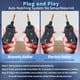 thumbnail image 5 of Sistema de guitarra inalámbrico INGPARTNER A9 negro recargable, 5 of 9
