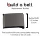 thumbnail image 2 of Hebilla Build A Belt de 3,8 cm con cierre abatible de peltre, 2 of 3