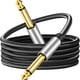 thumbnail image 5 of Cable De Instrumento De 6,35mm, Cables De Conexión De Guitarra Jack Desequilibrados Para Altavoz, 1M, 5 of 5
