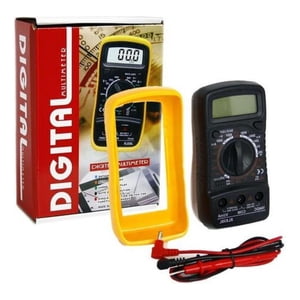 Genérica - Multímetro Profesional Tester Pantalla Digital Lcd + Batería