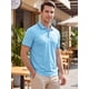 thumbnail image 4 of INSPIRE CHIC Camisa Polo de Hombre de Manga Corta Casual de Verano para Tenis Golf Talla XXL Azul, 4 of 5