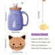 thumbnail image 5 of Taza de café BignoseDeer Cat Kawaii de cerámica con infusor de 380 ml, 5 of 8