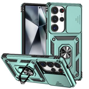 Estuche Gangxun Para Samsung Galaxy S25 Ultra, Soporte Giratorio 360°, Estilo Mecánico Y Magnético