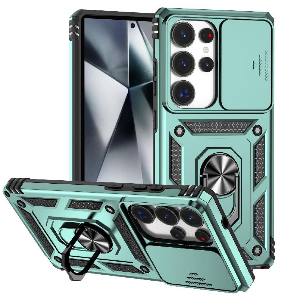 Estuche Gangxun Para Samsung Galaxy S25 Ultra, Soporte Giratorio 360°, Estilo Mecánico Y Magnético