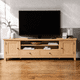 thumbnail image 1 of Rack TV "Rustic Luxury" Mueble de Televisión de Madera - Natural - 150x40x65 cm, 1 of 3
