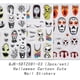 thumbnail image 1 of 3 Sheets,5D Embossed Halloween Nail Art Stickers,Skull Ghost Pumpkin Spider Bat Nail Decals,Self Adhesive Cartoon Nail Art Supplies For Nail Decorations, 1 of 2
