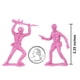 thumbnail image 2 of Toy Soldiers TimMee Plastic Army Men, rosa, 48 piezas, fabricado en EE. UU., 2 of 6