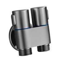 Bothyi - Válvula De Rociador De Bidé De Mano 1 Entrada 2 Salidas Para Limpieza De Pisos Jardinería Cocina