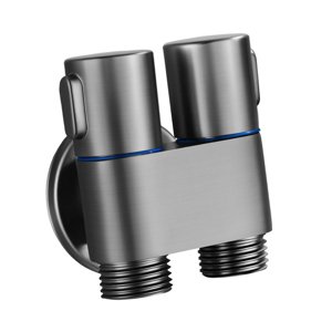 Bothyi - Válvula De Rociador De Bidé De Mano 1 Entrada 2 Salidas Para Limpieza De Pisos Jardinería Cocina