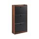 thumbnail image 1 of Zapatero Sw 4 Negro Cedro Muro 3 Niveles Madera 114*60*24, 1 of 3