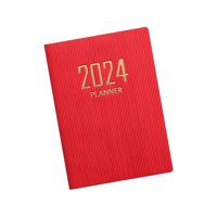 Ioensy - Agenda Cuaderno Planificador Mensual Calendario De Citas Diario Diario Durable Rojo
