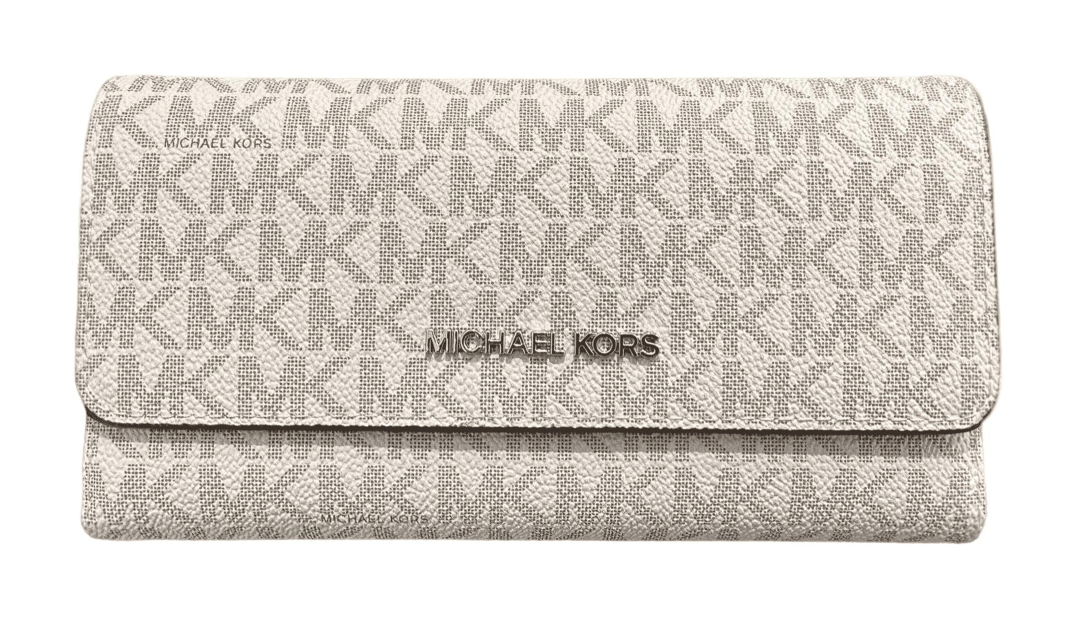 Billetera Michael Kors Cuero Triple Vainilla