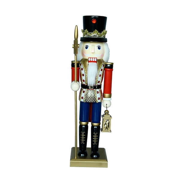 Figuras de Cascanueces de madera, adornos de Cascanueces, de Cascanueces, figurita tradicional para estantería, decoración de escritorio para