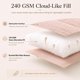 thumbnail image 3 of Juego de ropa de cama CozyLux King 244 × 249 cm – 7 piezas rosa, 3 of 9