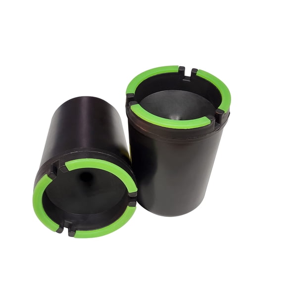 Cenicero Cotton Fly negro de 10 cm – Pack de 2 – Brilla en la oscuridad