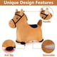 thumbnail image 3 of Hopping Horse iPlay iLearn Bouncy Pals Brown durante 18 a 36 meses, 3 of 7