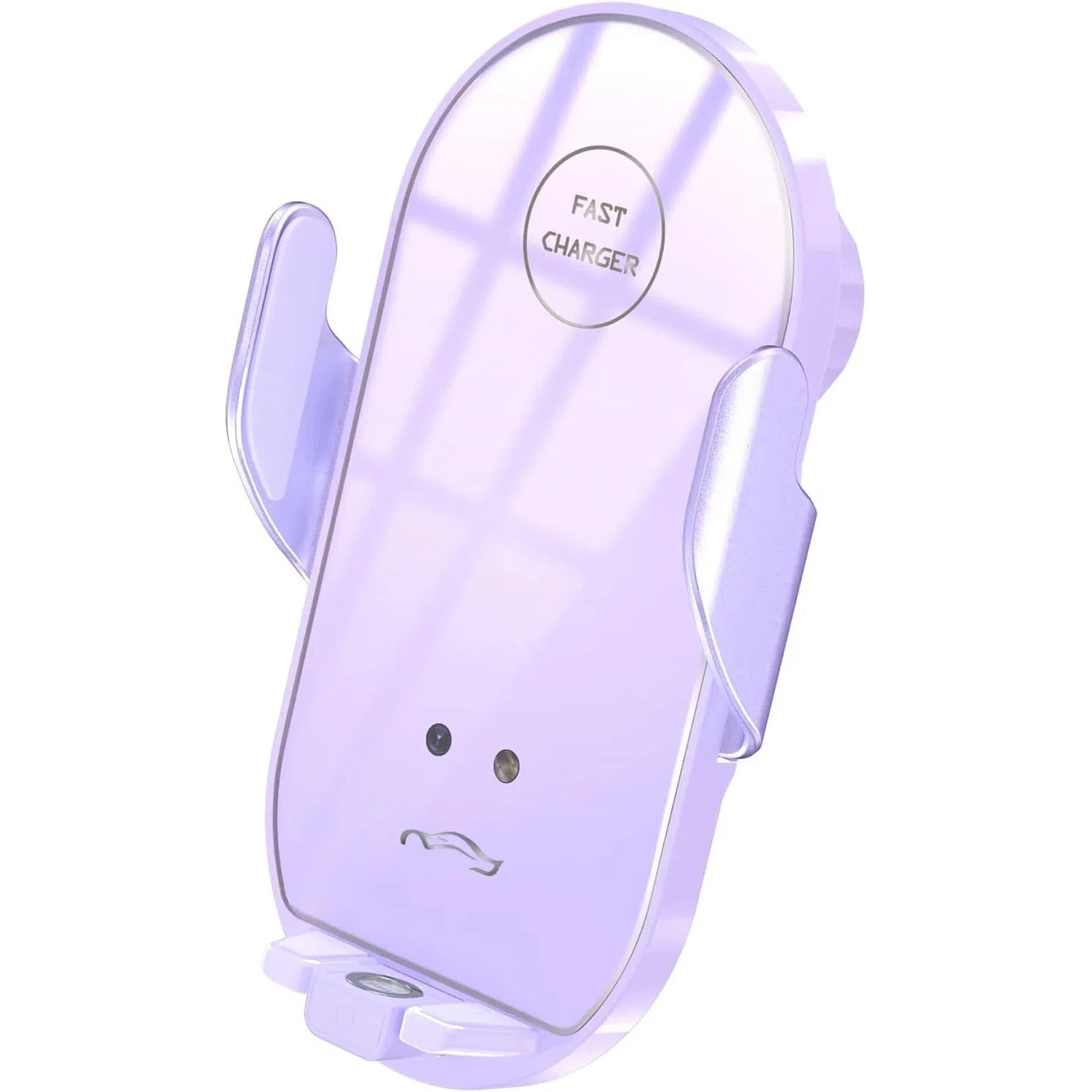 Genérico - Inalámbrico / Por Cable De Sujeción Automática Del Cargador De Coche De Montaje - Soporte Universal Del Teléfono, Apto Para Iphone Y Samsung Auto Accesorios - Morado