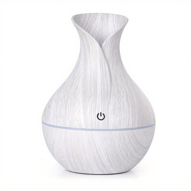 1pc 130ML Wood Grain Humidifier, Cool H2o Spray Mist Aroma Essential Oil Diffuser Usb Mini Air Humidifier