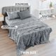 thumbnail image 2 of Juego de sábanas LDC LUX DECOR COLLECTION Paisley Twin Grey, 4 piezas, 2 of 7
