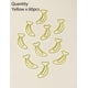 thumbnail image 4 of Clips de papel Daxtril con forma de plátano, 60 unidades, color amarillo, 4 of 9