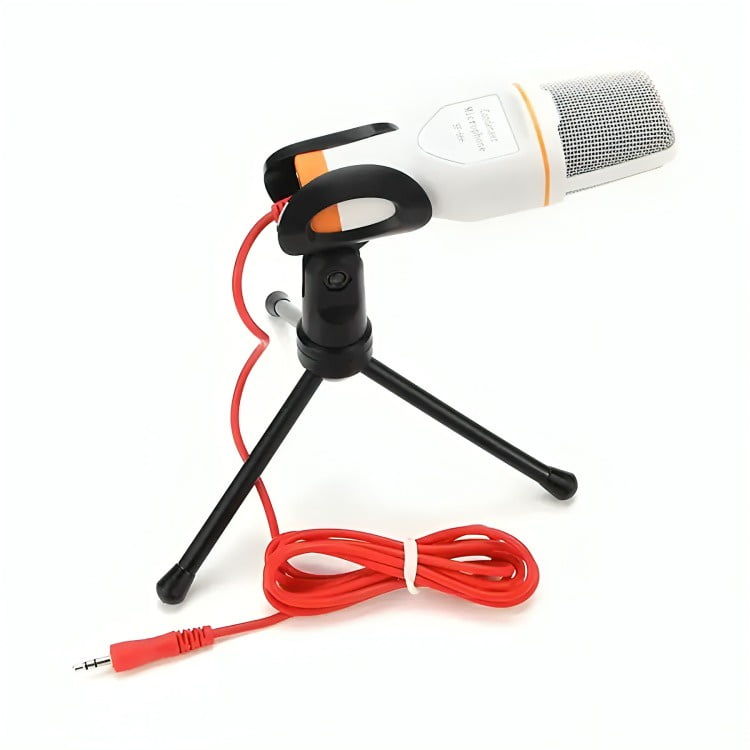 Genérico - Micrófono Estudio Condensador Atril Color Blanco