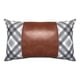 thumbnail image 1 of Cojin Decorativo Ecocuero Gris Y Cafe 50X30 Relleno, 1 of 3