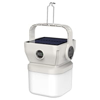 Xusx111 - Lanterna De Camping Solar - Portátil Brillante Con Pantalla De Porcentaje De Batería, Usb-C / Carga Solar Para Emergencia Al Aire Libre, Senderismo, Corte De Energía