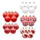 thumbnail image 3 of Bolas De Navidad Colgantes Bolas De Decoración Colgante Para Exteriores 30 Piezas Rojo, 3 of 5