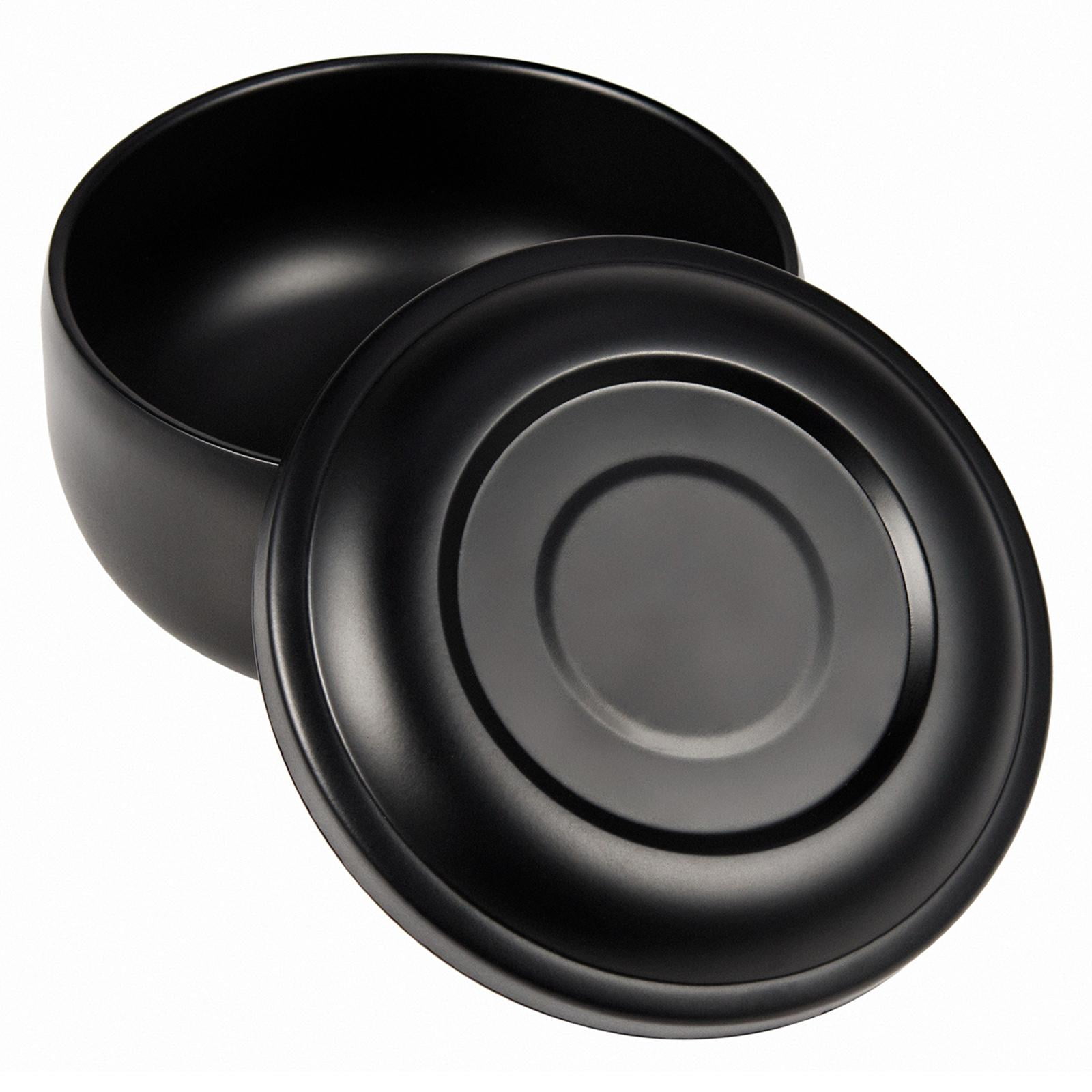 Magideal - Cuenco De Jabón De Afeitar, Taza De Afeitar De Peluquero Con Tapa, Más Fácil De Enjabonar, Contenedor De Taza De Afeitar, Cuenco De Espuma De Afeitar Amarillo