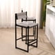 thumbnail image 1 of Gray Set of 2 Hand Weave Bar Stools with Back Counter Height Bar Chairs Paper Rope Woven Dining Stool for Kitchen, Home & Office (Gray), 1 of 3
