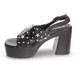 thumbnail image 4 of Sandalia Tacón Negro Vía Franca, 4 of 5