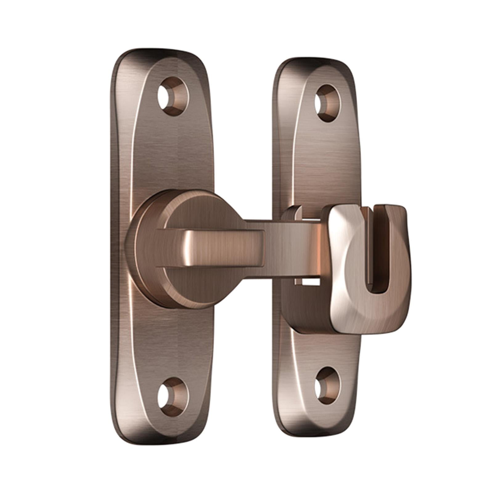 Magideal - Cerradura De Puerta De Granero, Cerradura De Puerta Con Mosquitera, Cerradura De Puerta De Habitación, Aleación De Zinc, Cerradura De Puerta Plegable, Bronce Rojo